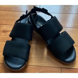 Patina By Portland Leather Slingback Double Strap Buckle Sandals Womens 5.5